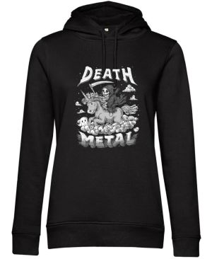 Death metal unicorn,bílý tisk