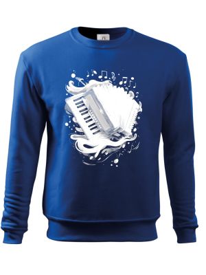 Dechovka, akordeon, bílý potisk