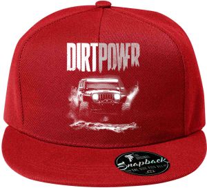 Dirt power, 4X4, bílý tisk