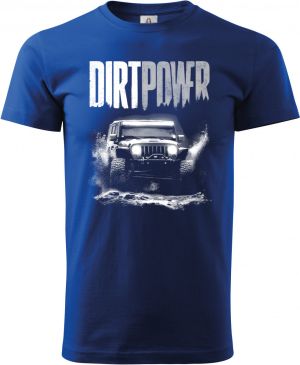 Dirt power, 4X4, bílý tisk