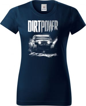 Dirt power, 4X4, bílý tisk