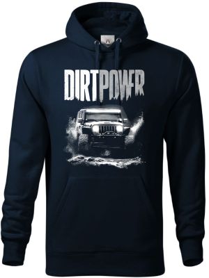 Dirt power, 4X4, bílý tisk