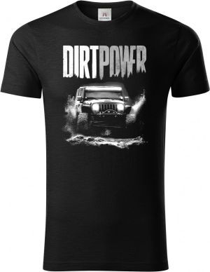 Dirt power, 4X4, bílý tisk