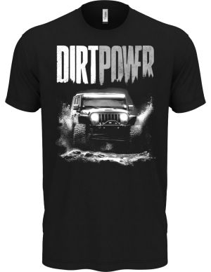 Dirt power, 4X4, bílý tisk