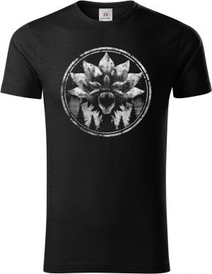 Démon z hlubin lesa, bílý tisk