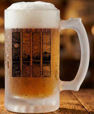 Den za dnem, V1, černý tisk