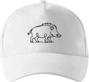 Divoká linie divočák, černý potisk