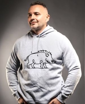 Divoká linie divočák, černý potisk