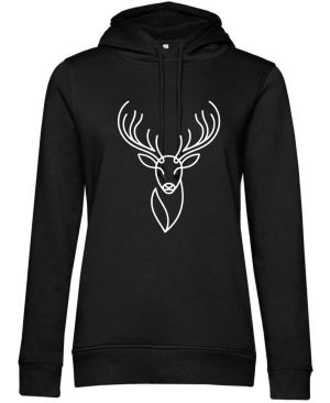 Divoká linie jelen, bílý potisk