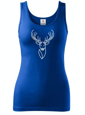 Divoká linie jelen, bílý potisk