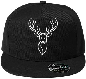 Divoká linie jelen, bílý potisk