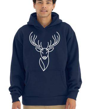 Divoká linie jelen, bílý potisk