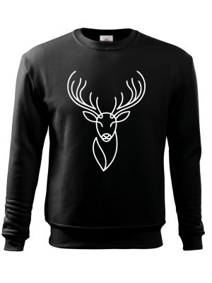 Divoká linie jelen, bílý potisk