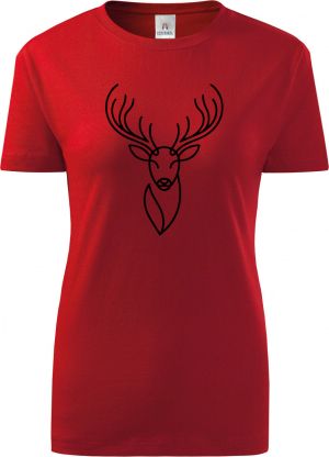 Divoká linie jelen, černý potisk