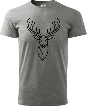 Divoká linie jelen, černý potisk