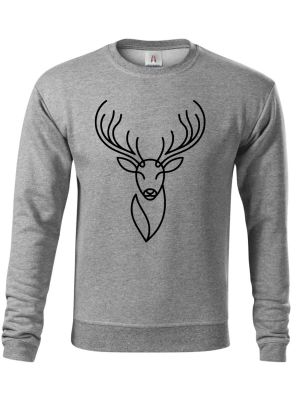 Divoká linie jelen, černý potisk