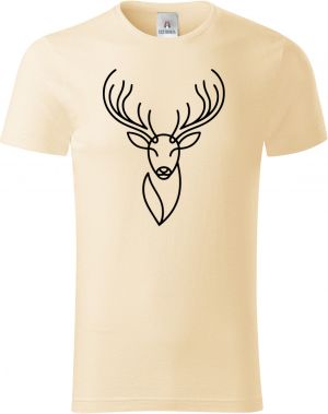 Divoká linie jelen, černý potisk