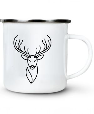 Divoká linie jelen, černý potisk