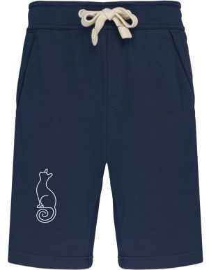 Divoká linie kočka, bílý potisk