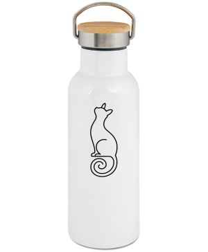 Divoká linie kočka, černý potisk