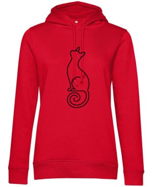 Divoká linie kočka, černý potisk