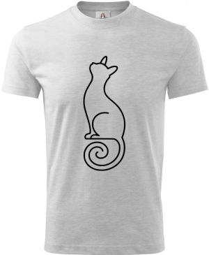 Divoká linie kočka, černý potisk