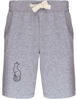 Divoká linie kočka, černý potisk