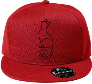 Divoká linie kočka, černý potisk