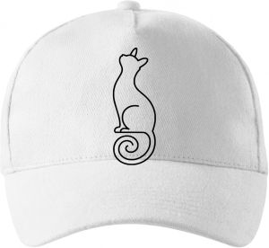 Divoká linie kočka, černý potisk