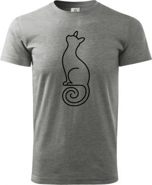 Divoká linie kočka, černý potisk