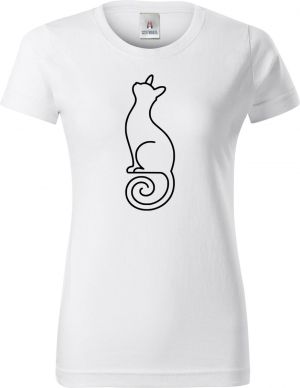 Divoká linie kočka, černý potisk