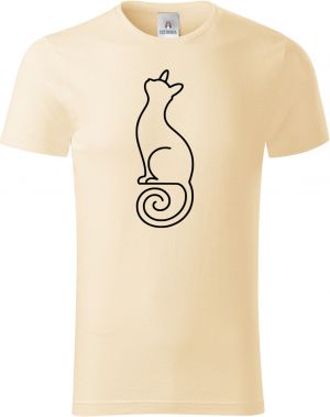 Divoká linie kočka, černý potisk