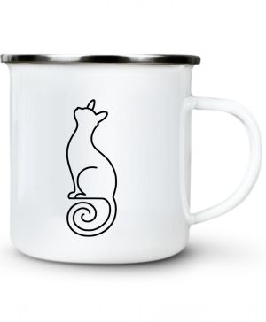 Divoká linie kočka, černý potisk