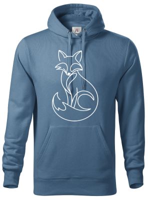 Divoká linie liška, bílý potisk