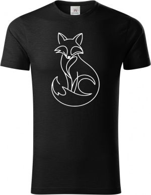 Divoká linie liška, bílý potisk