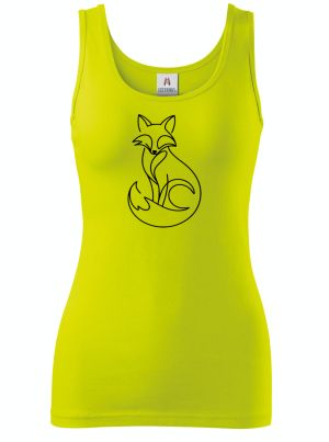 Divoká linie liška, černý potisk