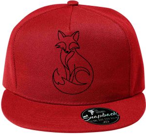 Divoká linie liška, černý potisk