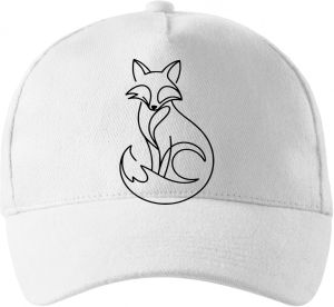 Divoká linie liška, černý potisk