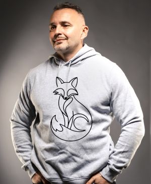 Divoká linie liška, černý potisk