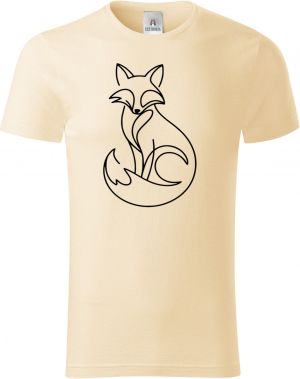 Divoká linie liška, černý potisk