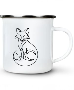 Divoká linie liška, černý potisk