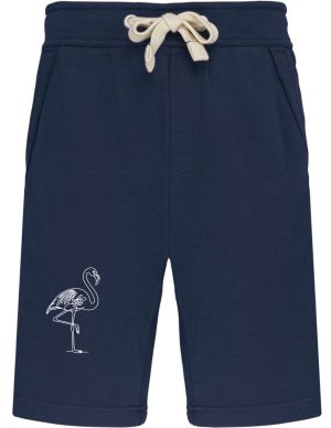 Divoká linie plameňák, bílý potisk