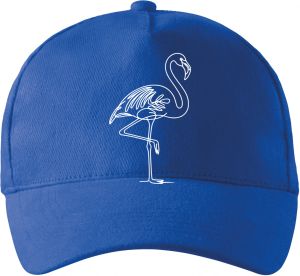 Divoká linie plameňák, bílý potisk