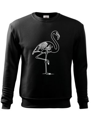 Divoká linie plameňák, bílý potisk