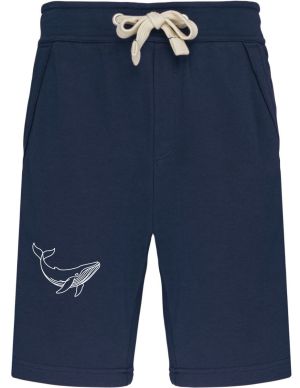 Divoká linie velryba, bílý potisk