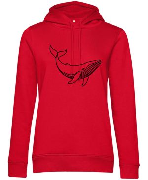 Divoká linie velryba, černý potisk