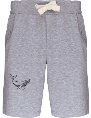 Divoká linie velryba, černý potisk