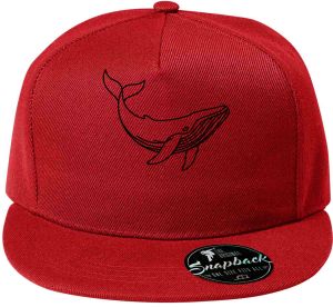 Divoká linie velryba, černý potisk