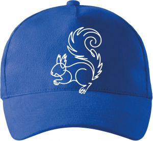 Divoká linie veverka, bílý potisk