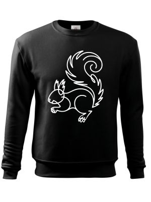 Divoká linie veverka, bílý potisk